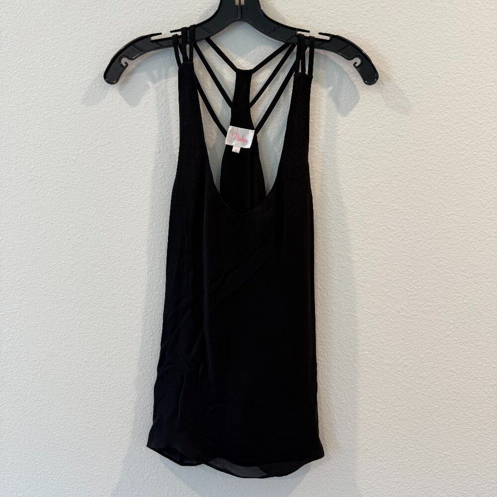 Parker Black Silk Strappy Tank - CLEARANCE SALE!!!